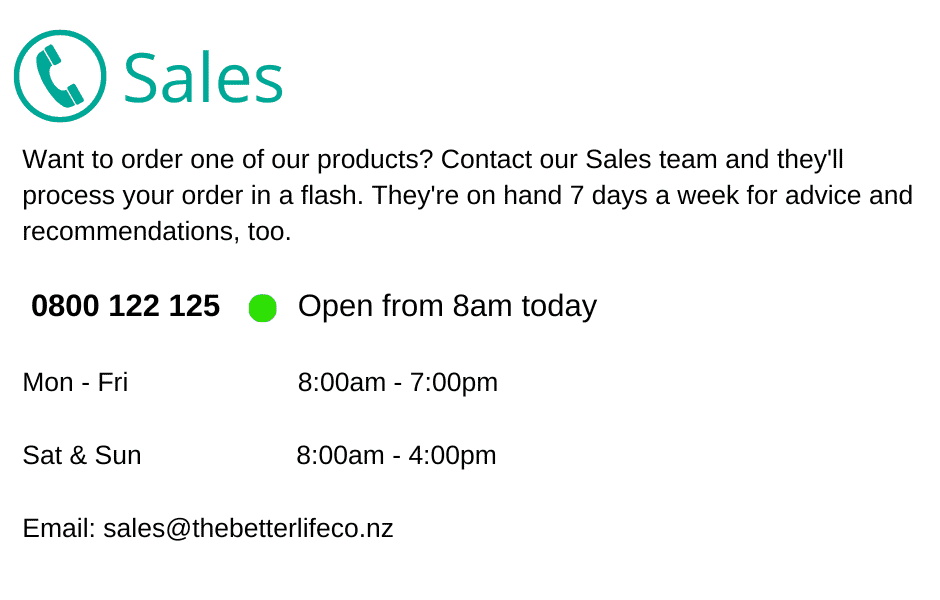 Contact Sales 0800122125